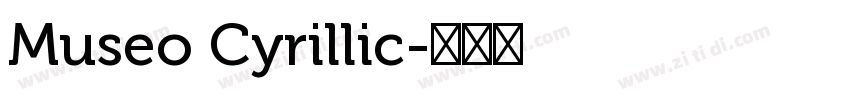 Museo Cyrillic字体转换